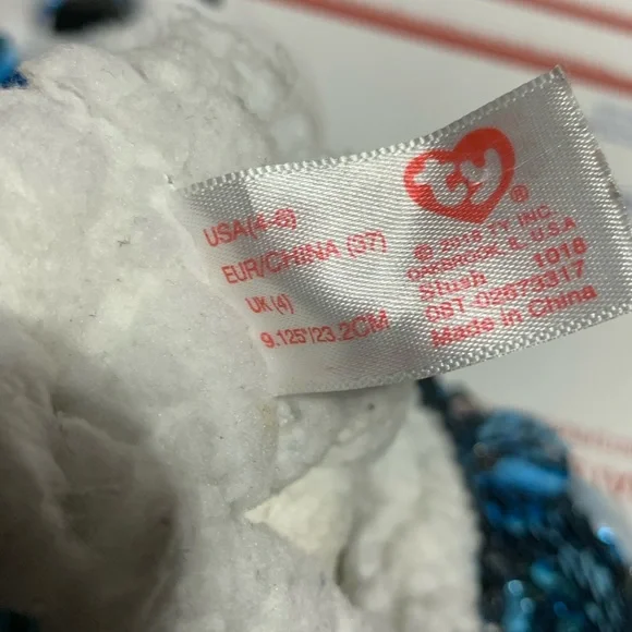 Ty Fashion Beanie Baby Slush Sequin Slippers - Picture 6 of 8